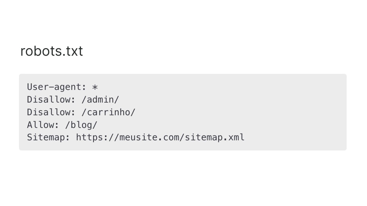O que é robots txt